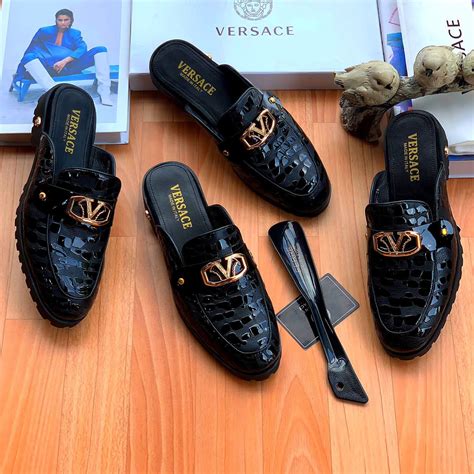 original 44 versace men shoes greem|versace jumpsuit men's.